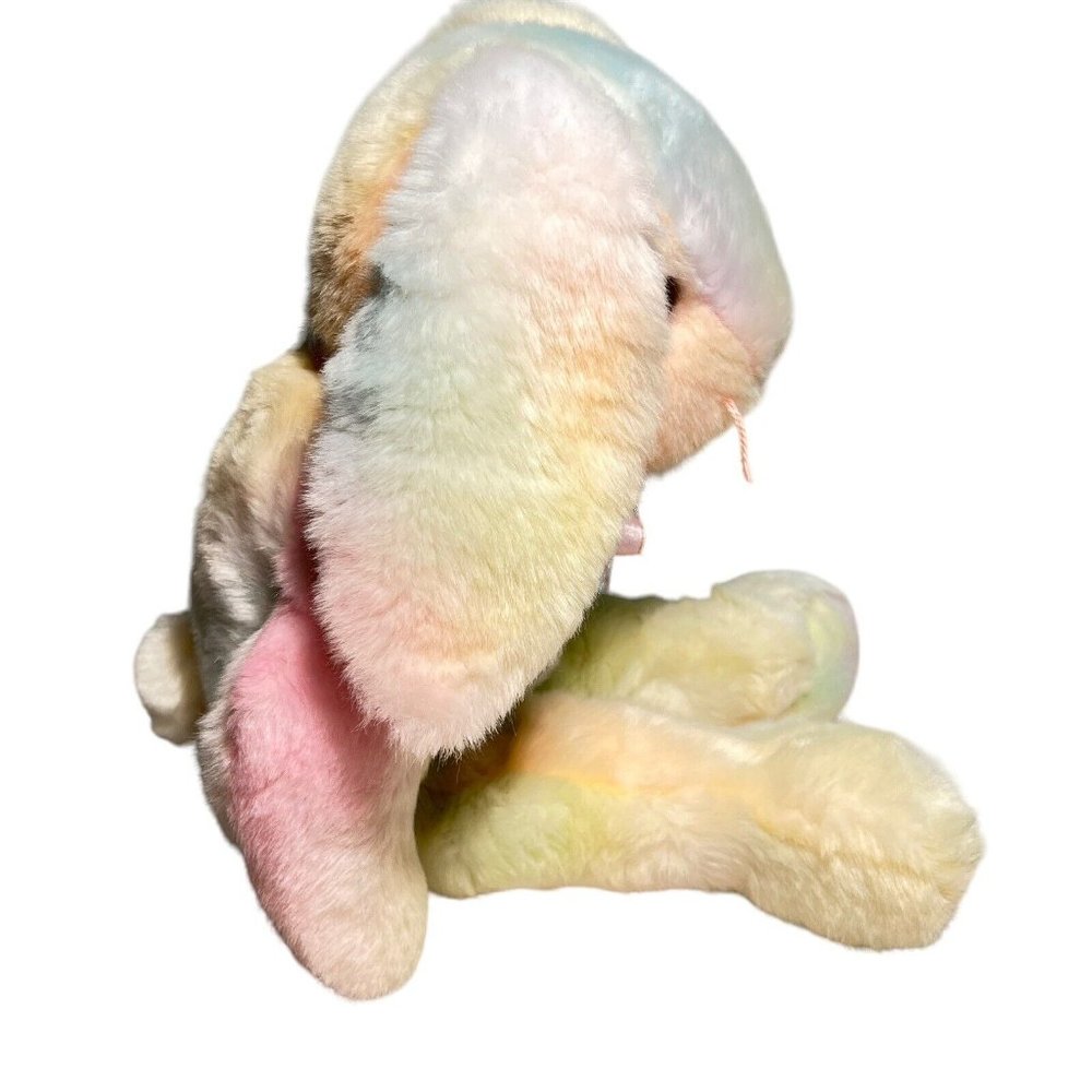 Vintage Ty Hippie Hippy Pastel Watercolor Bunny Rabbit Plush Stuffed Animal 13" - Picture 4 of 13